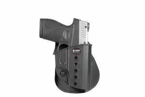 Durable Fobus holster for Walther PPS, CZ 97B, and Taurus PT-709 offers secure concealed carry.