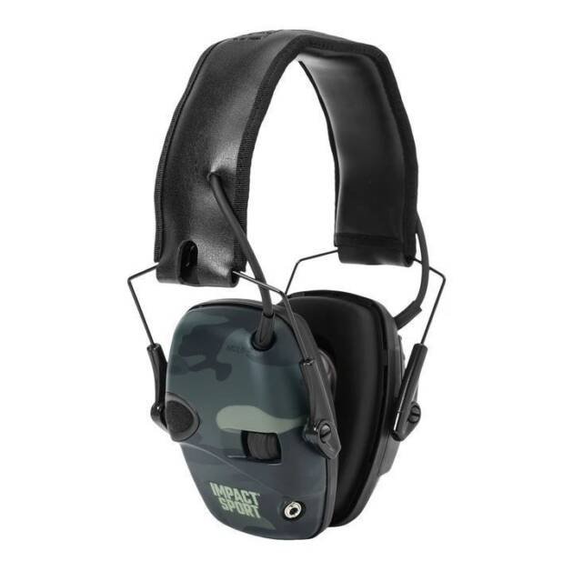 Howard Leight Impact Sport Multicam Electronic Earmuffs for effective noise protection and enhanced communication.