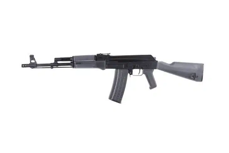 Arsenal SAM5 AK-47 Rifle: 5.56mm semi-auto, 30-round magazine, sleek gray design, reliable performance.