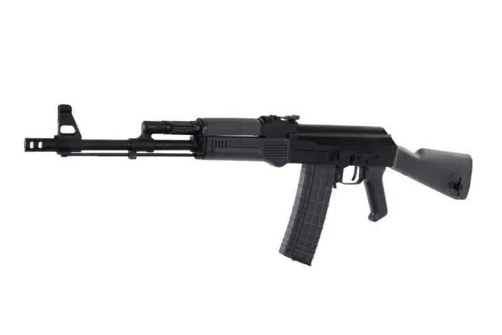 Arsenal SAM5 AK47 .556 rifle, semi-auto, 30-round magazine, durable design, adjustable sights.