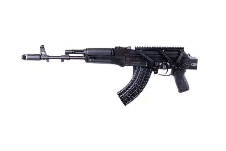 Arsenal SAM7SF Bulgarian AK-47 with 30-round magazine and tactical rail for attachments.