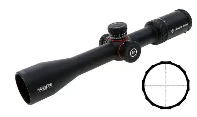 Sleek tactical rifle scope with fine reticle for precision shooting in any condition.
