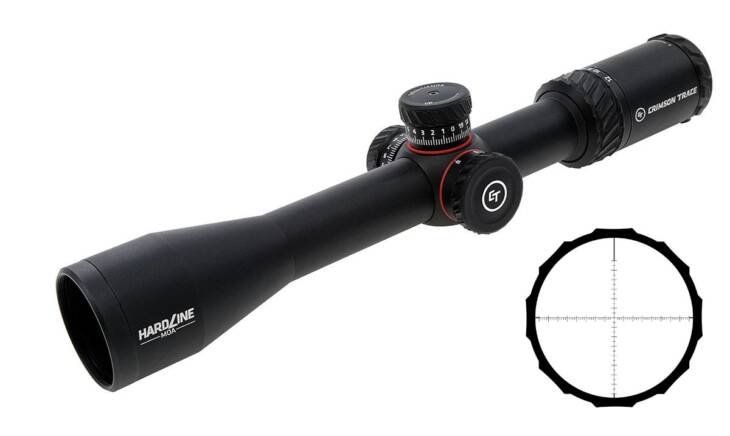 Sleek tactical rifle scope with fine reticle for precision shooting in any condition.