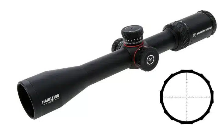 Sleek tactical rifle scope with fine reticle for precision shooting in any condition.