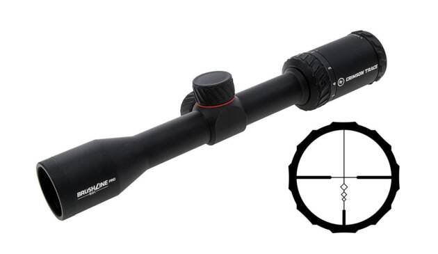 Matte black riflescope with adjustable reticle for precision hunting and shooting accuracy.