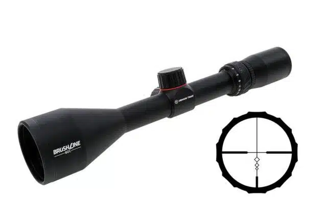 Precision rifle scope with adjustable reticle for enhanced accuracy in all shooting conditions.