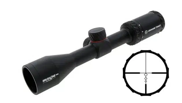 Sleek matte black rifle scope with adjustable reticle and precision controls for enhanced shooting accuracy.