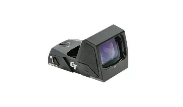 Enhance your accuracy with our ergonomic compact reflex sight featuring an anti-reflective lens.