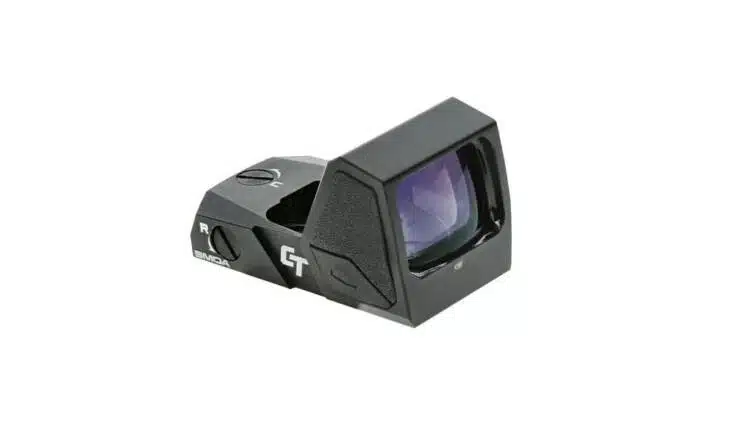 Enhance your accuracy with our ergonomic compact reflex sight featuring an anti-reflective lens.