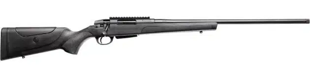 Sleek precision rifle with ergonomic design, lightweight stock, and integrated optics rail for enhanced accuracy.