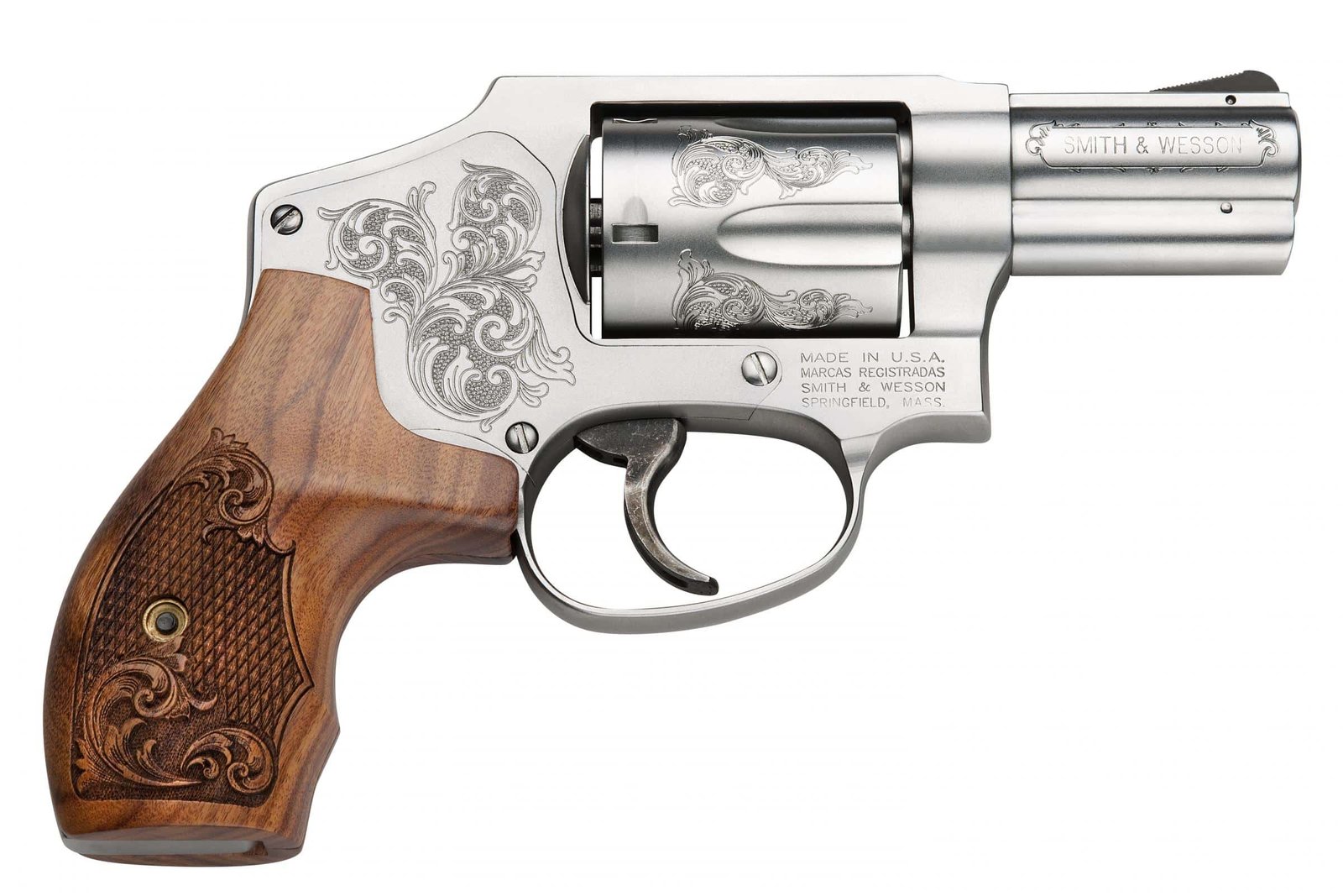 SMITH AND WESSON 640 357MAG 2-1/8" 5RD ENGRAVED