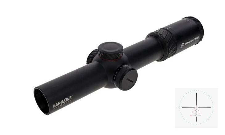 Sleek tactical riflescope for precision aiming, featuring robust adjustments and superior clarity.