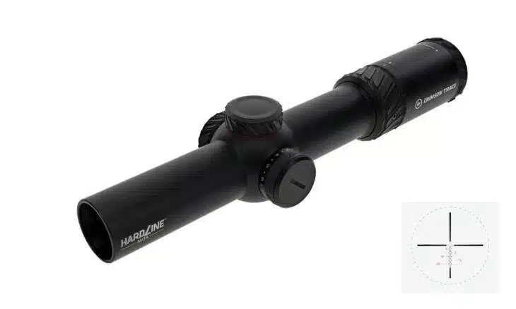 Sleek tactical riflescope for precision aiming, featuring robust adjustments and superior clarity.