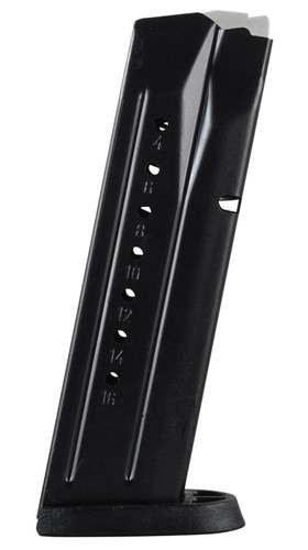 Durable metal handgun magazine with round indicators and ergonomic design for reliable performance.