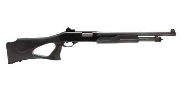 Sleek pump-action shotgun designed for hunting, sport shooting, and quick reloading accuracy.