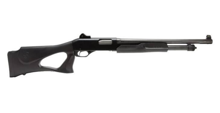 Sleek pump-action shotgun designed for hunting, sport shooting, and quick reloading accuracy.