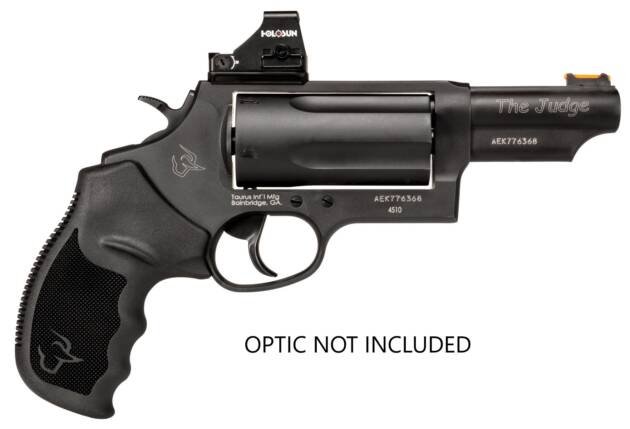 Sleek 31 caliber revolver with ergonomic grip and customizable optics rail for enhanced performance.