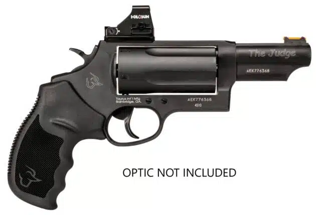 Sleek 31 caliber revolver with ergonomic grip and customizable optics rail for enhanced performance.