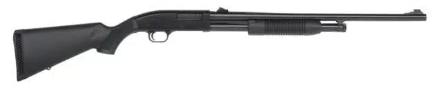 Ergonomic tactical shotgun with matte finish, ideal for sport shooting, hunting, and self-defense.