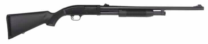 Ergonomic tactical shotgun with matte finish, ideal for sport shooting, hunting, and self-defense.