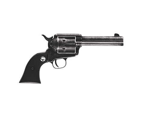 Classic Western revolver with polished finish, ergonomic grip, perfect for collectors and enthusiasts.