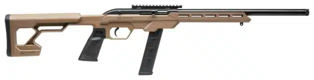Tactical modern rifle with adjustable stock, Picatinny rail, and ergonomic design for enhanced performance.