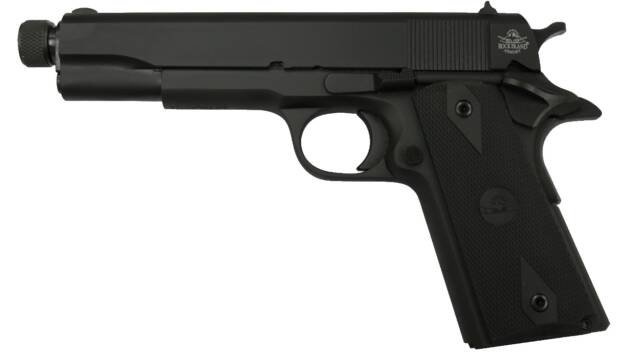 Compact semi-automatic pistol with tactical design, ergonomic grip, and reliable performance for diverse users.