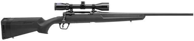 Sleek matte black rifle with scope, designed for precision shooting and optimal accuracy in all conditions.