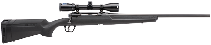 Sleek matte black rifle with scope, designed for precision shooting and optimal accuracy in all conditions.