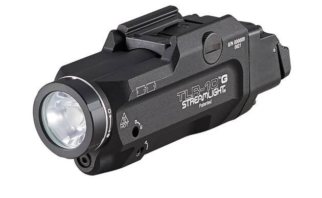 Durable compact tactical flashlight with powerful LED and versatile mounting for outdoor and tactical use.