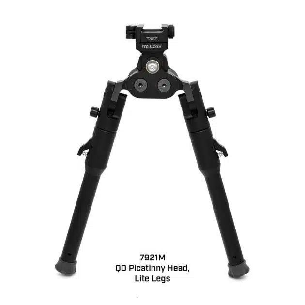 Sturdy adjustable bipod for firearms, model 7921M, enhances stability and control for shooters.