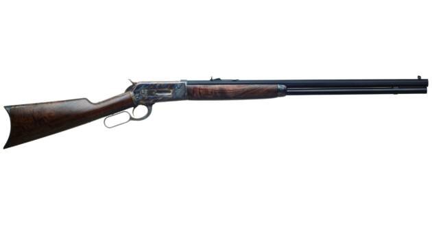 Elegant polished wood rifle with precision barrel, ideal for collectors and shooting enthusiasts.
