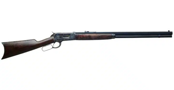Elegant polished wood rifle with precision barrel, ideal for collectors and shooting enthusiasts.
