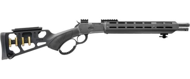 Sleek modern tactical rifle with adjustable stock and versatile rail system for optimal customization.
