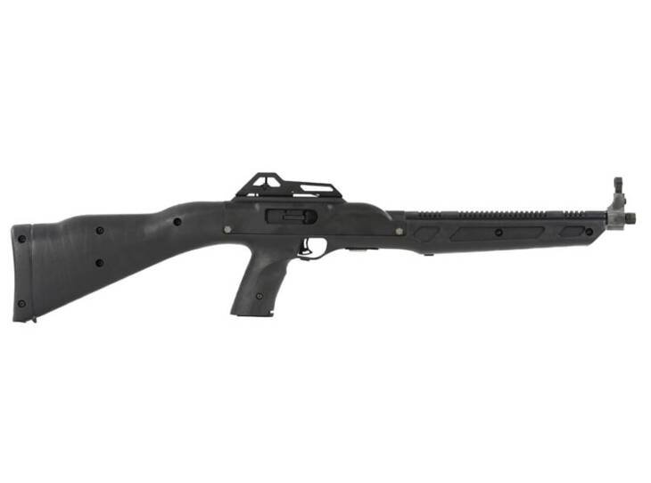 Sleek tactical black rifle with ergonomic design for precision shooting and customization options.