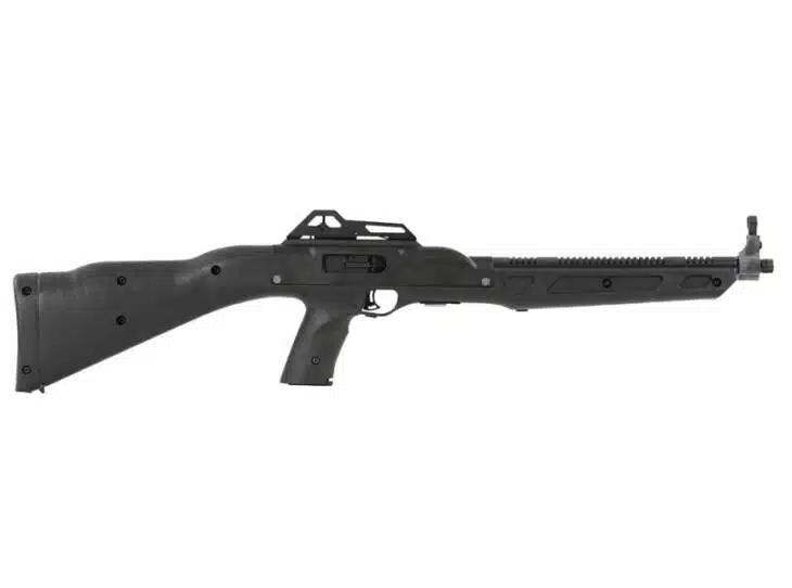 Sleek tactical black rifle with ergonomic design for precision shooting and customization options.