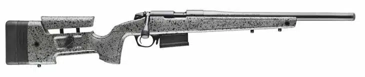 Sleek modern bolt-action rifle designed for precision shooting and hunting accuracy.