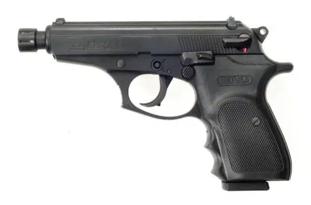 BST22MX Compact Black Handgun: Sleek, ergonomic design for concealed carry and personal defense.
