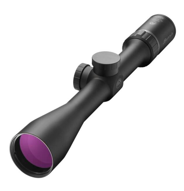 BU200017 Precision Rifle Scope with purple lens, ideal for accuracy in various lighting conditions.