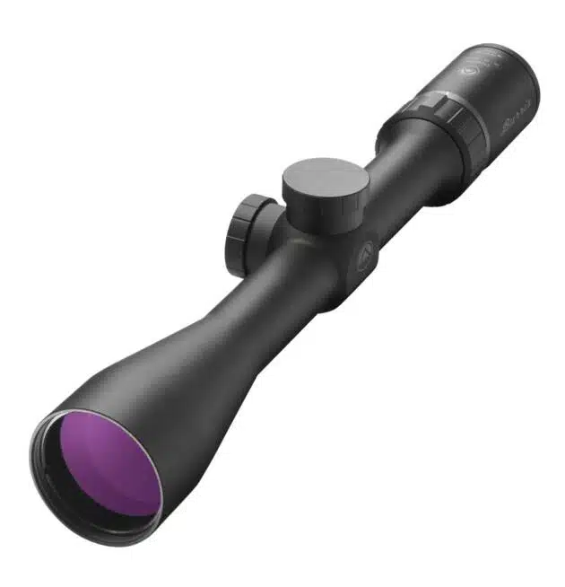 BU200017 Precision Rifle Scope with purple lens, ideal for accuracy in various lighting conditions.
