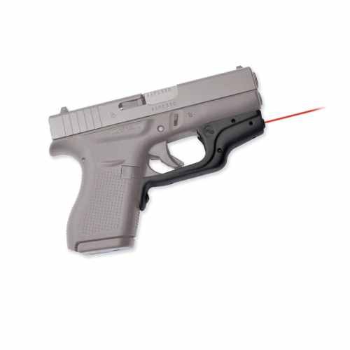 Sleek gray compact handgun with textured grip and tactical laser sight for precise shooting.