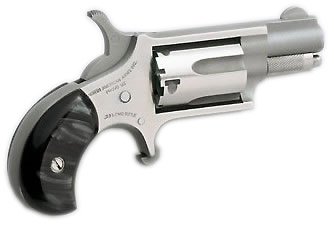 Compact polished .22 LR revolver with ergonomic grip, perfect for personal defense and concealed carry.