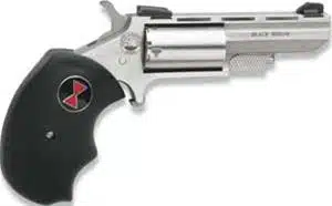 Sleek modern revolver with polished finish, ergonomic grip, and quick reload design for enthusiasts.