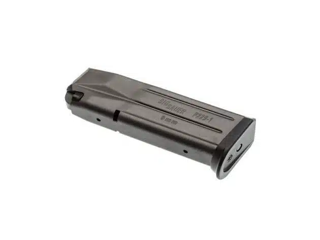 Durable metal pistol magazine for reliable performance and quick reloads in tactical shooting.