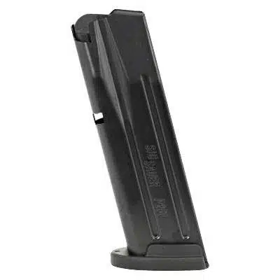 Sleek curved magazine for reliable firearm performance and efficient ammunition storage.