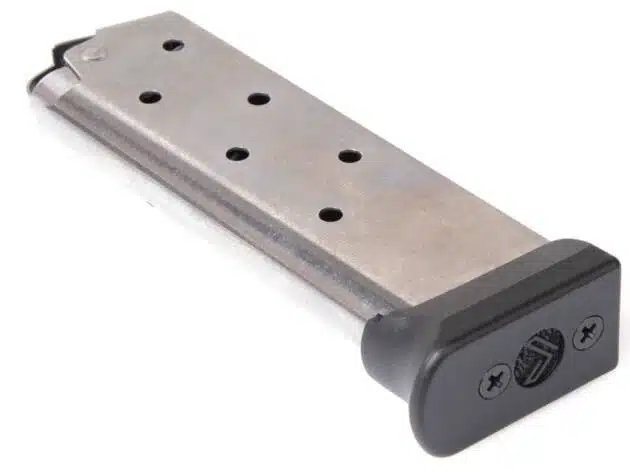 Durable SIMAG93897LEG metal magazine for reliable performance in semi-automatic and automatic firearms.