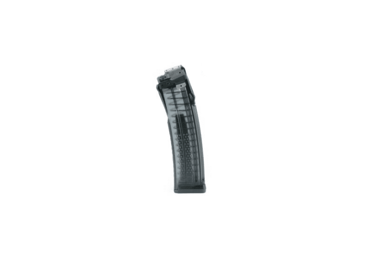 Curved polymer magazine for MPX910: high-capacity, durable, and visibility features for tactical shooting.