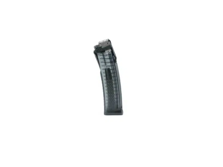 Curved polymer magazine for MPX910: high-capacity, durable, and visibility features for tactical shooting.