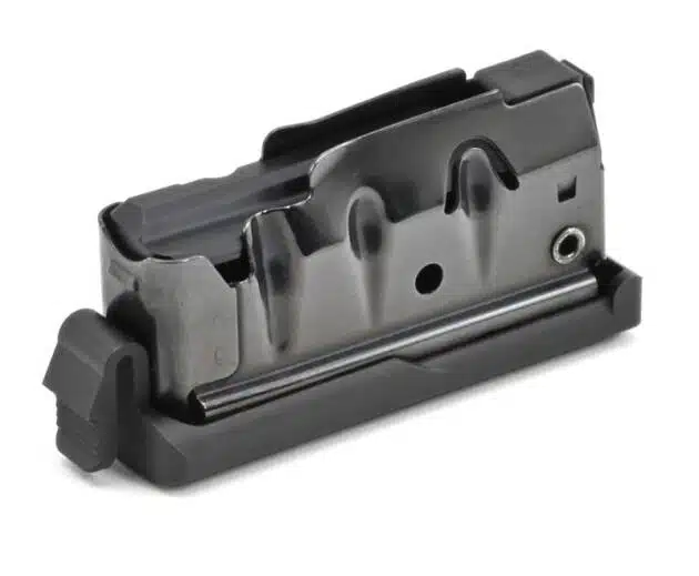 Reliable matte black firearm magazine SV55230, designed for smooth feeding and quick release.