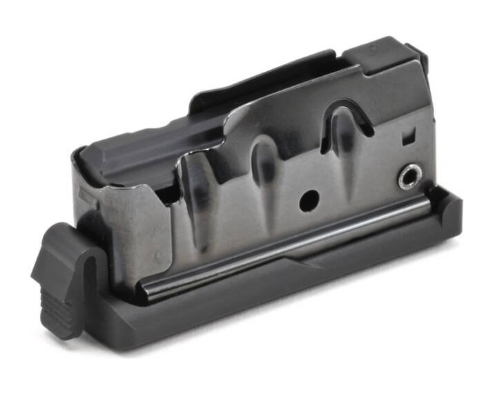 Reliable matte black firearm magazine SV55230, designed for smooth feeding and quick release.